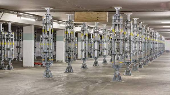 Schwerlaststütze 40 t für Brückenbau Tunnelbau und Großbaustellen